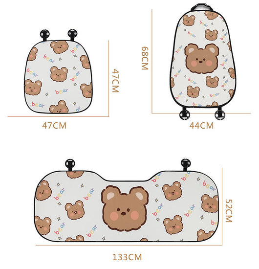 Cojín de Seda Helada Love Bear para Auto - Pieza Única - Image 10