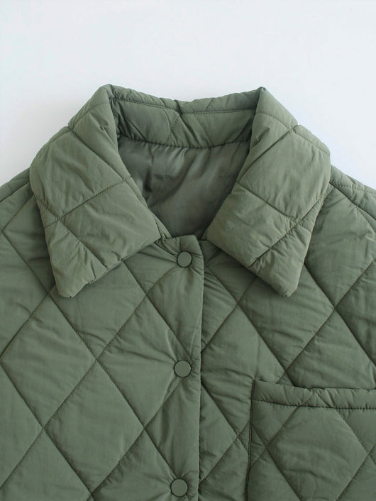 Abrigo Reversible Cálido para Invierno con Bolsillos y Solapa - Image 12