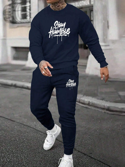 Conjunto de Sudadera Estampada y Pantalón de Fleece Casual - Image 9