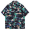 Cardigan Estampado Hawaii - Camisa Playa Unisex Manga Corta