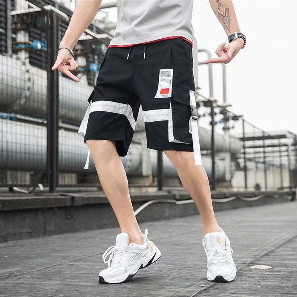 Shorts Deportivos Hombre Verano Estilo Urbano Sueltos Funcionales Tendencia Dark - Image 4