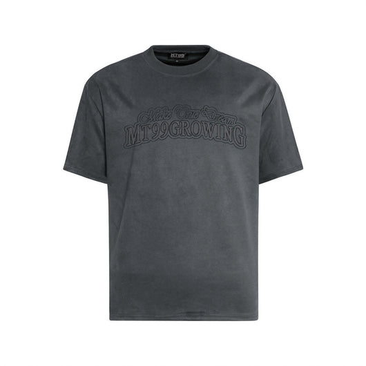 Camiseta Manga Corta con Bordado Retro Alfabético para Hombre - Image 21
