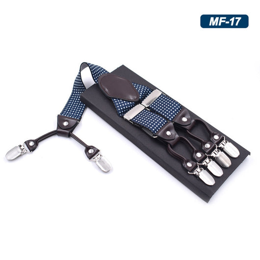 Tirantes Elásticos Multicolor con 6 Clips para Hombre - Image 10