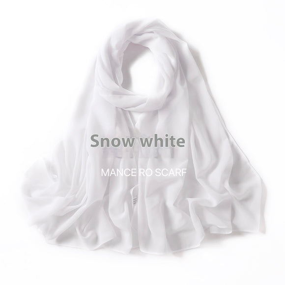 Pañuelo Chiffon Perla Multiuso - Velo Elegante para Cabello y Cuello