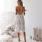 Vestido Halter con Encaje y Tirantes Cruzados