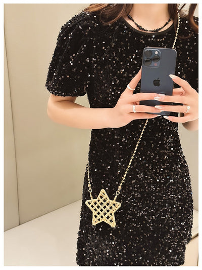 Bolsa Crossbody Estrella de Zinc con Diseño Brillante Minimalista - Image 45