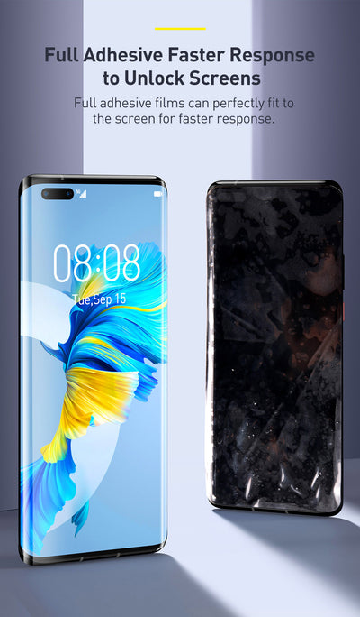 Protector de Pantalla Curvo Adhesivo Total para Mate40 Pro - Negro - Image 13
