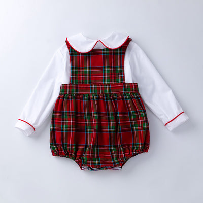 Conjunto de Pijama Escalador a Cuadros para Bebé - Image 7