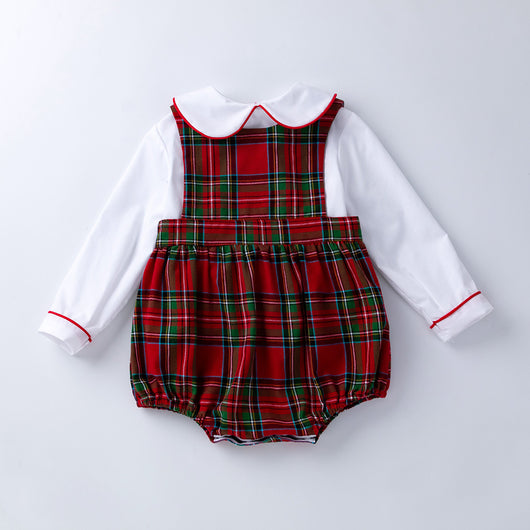 Conjunto de Pijama Escalador a Cuadros para Bebé - Image 7