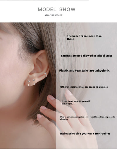 Aretes de Plata 999 Estilo Minimalista - Pendientes Elegantes para Mujer - Image 6