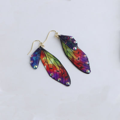 Aretes Alas de Cigarra Personalizados - Diseño Lluvia Misteriosa del Sur - Image 3
