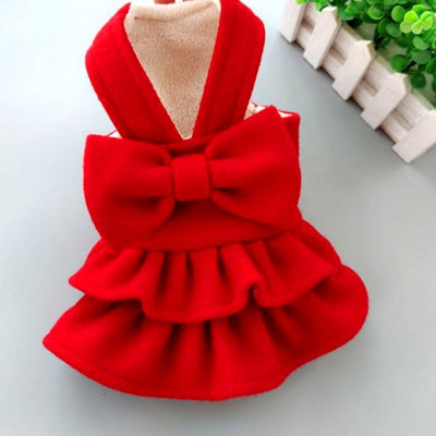 Vestido Navideño para Mascotas en Colores Sólidos - Image 8