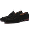 Zapatos de Cuero Satinado con Punta Afilada