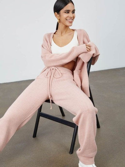 Conjunto de Suéter Holgado Manga Media para Invierno Mujer - Image 14