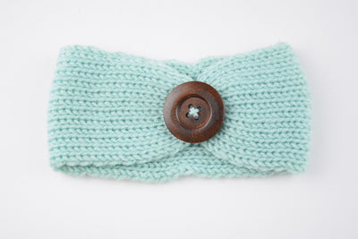 Diadema de lana tejida a mano para bebé - Image 8