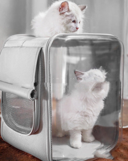 Mochila Transportadora Respirable para Gatos - Cápsula Espacial Portátil - Image 9
