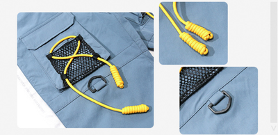 Overol con Bolsillos Tridimensionales y Costuras de Refuerzo - Image 8