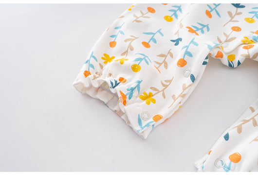 Jumpsuit Infantil de Manga Larga con Estampado Floral - Image 6