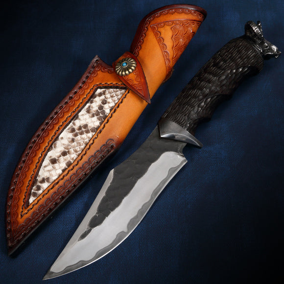 Cuchillo Táctico Black Goat de Acero Endurecido - Navaja Multiusos Profesional