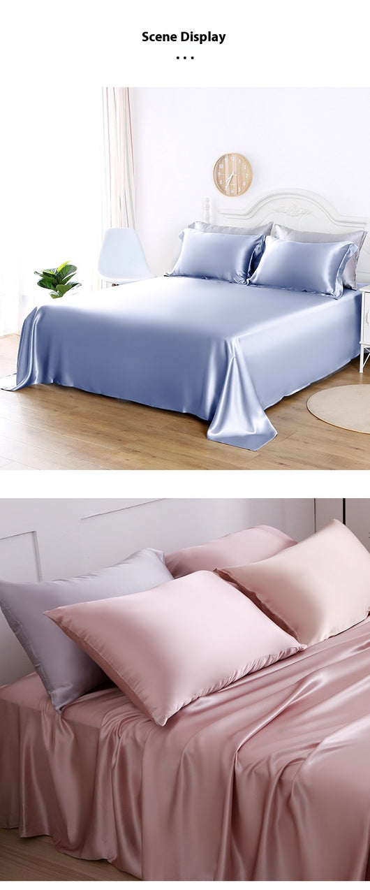 Sábanas de Seda 100% Pura - Diseño Minimalista Moderno para Verano - Image 16