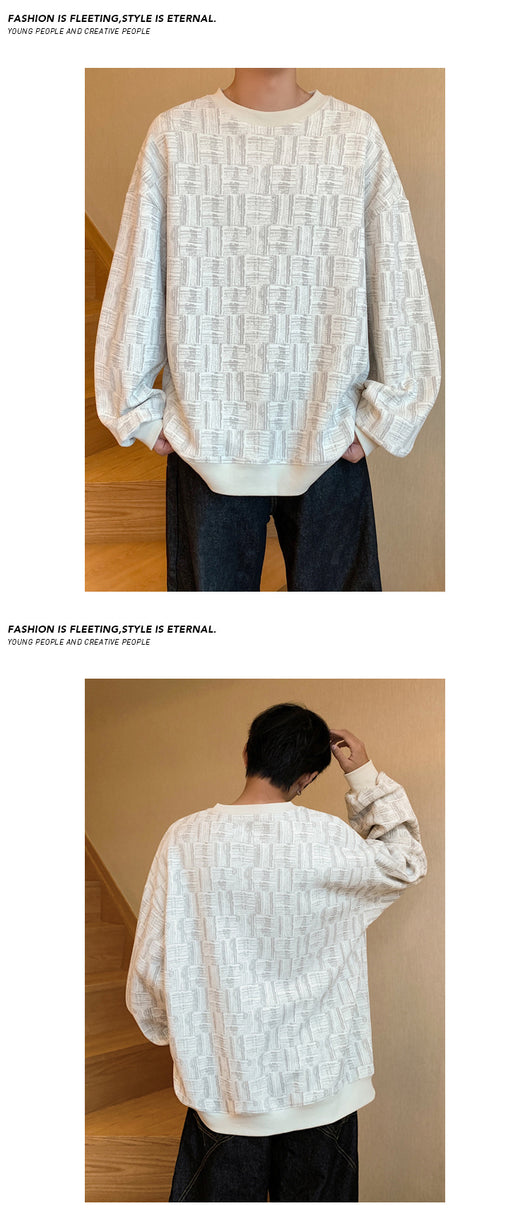 Sudadera Holgada con Cuello Redondo para Hombre - Image 10
