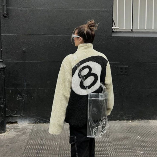 Chaqueta Reversible de Lana de Cordero para Hombre y Mujer - Estilo Casual Holgado - Image 7