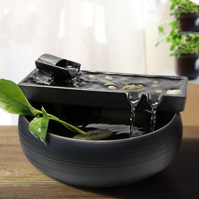 Fuente Cerámica de Agua Fluida con Filtro - Decoración Feng Shui para Acuarios - Image 5