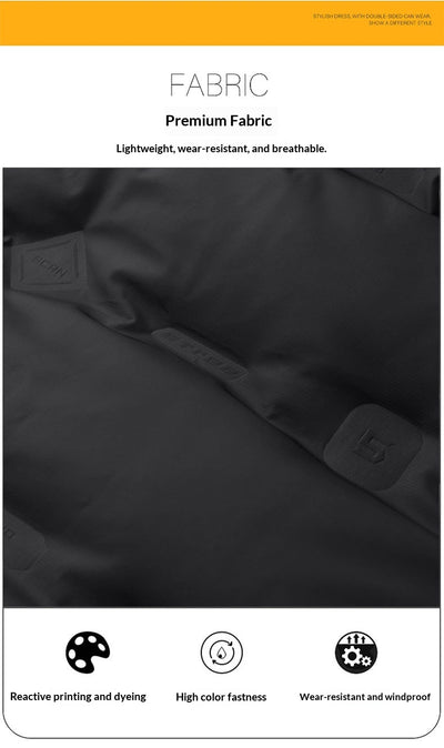 Abrigo Impermeable con Capucha para Hombre - Chaqueta de Plumón Invierno - Image 16