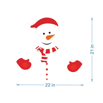Imán Decorativo Navideño Muñeco de Nieve Expresivo para Refrigerador - Image 3