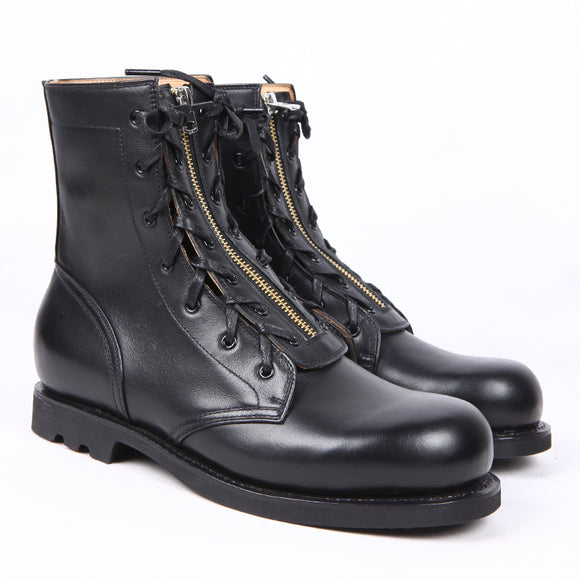 Botas de Cuero Caña Alta Punta Redonda