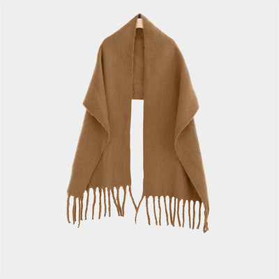 Chal Blanco y Rojo Cálido para el Cuello - Color Sólido Elegante - Image 14