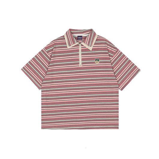 Polo Rayado con Solapa y Manga Corta - Image 3