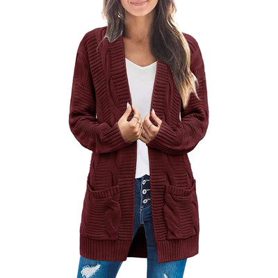 Cardigan Trenzado para Mujer Largo - Image 6