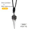 Wind Dragon Claw Necklace 925 Plateado Pendant Wax rope