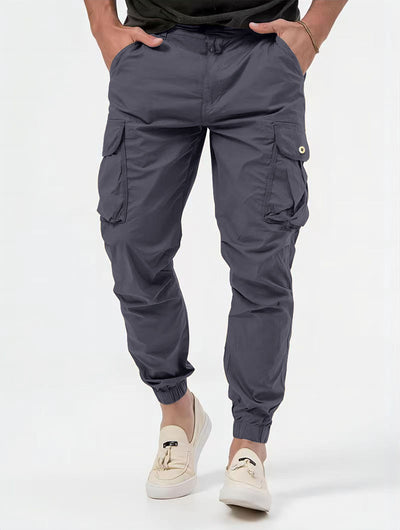 Pantalones Cargo Hombre con Bolsillos Tridimensionales Diseño Liso - Image 25