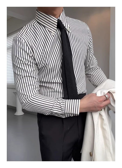 Camisa de Algodón Seersucker Primavera para Hombre - Image 13