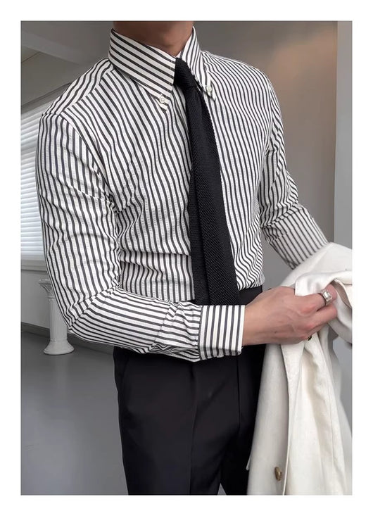 Camisa de Algodón Seersucker Primavera para Hombre - Image 13