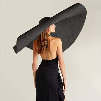 Sombrero de Paja para Playa y Viajes - Protección Solar Elegante - Image 4