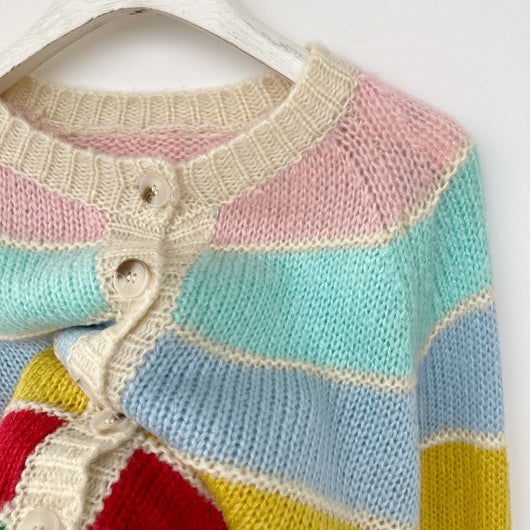 Suéter Tejido a Rayas de Colores para Otoño e Invierno - Image 4
