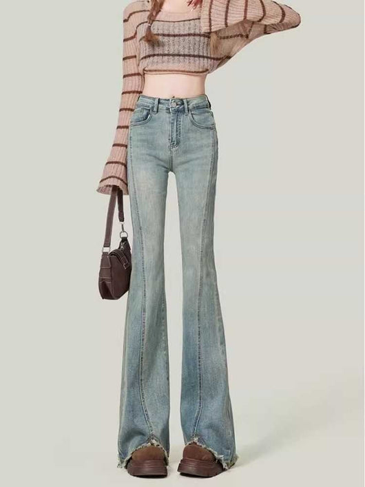 Jeans Retro Acampanados para Mujer - Estilo Clásico Americano - Image 15