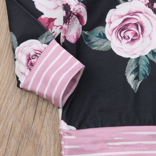 Conjunto Infantil Floral: Blusa y Pantalón para Primavera y Otoño - Image 4