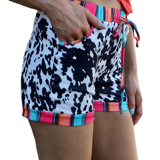 Shorts Casuales con Estampado de Leopardo y Cordón Ajustable - Image 5