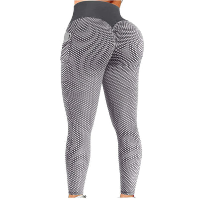 Pantalones de Yoga Fitness Levanta Cola con Textura Panal - Image 11