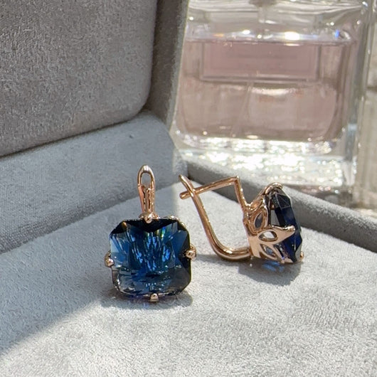 Conjunto de Aretes y Collar de Zafiro Elegante - Image 12