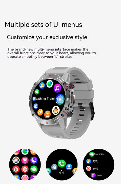 Reloj Inteligente HK87 con Llamadas Bluetooth, Monitor Cardíaco y Presión Arterial - Image 38