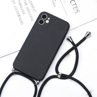 Funda de Teléfono de Silicona Líquida con Cordón Ajustable - Image 9