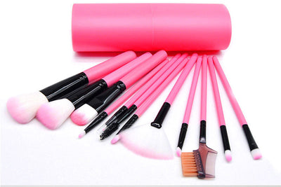 Set de 12 Brochas de Maquillaje Profesional - Rubor, Sombra y Delineador - Image 15