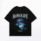 Camiseta Suelta Retro Estampado Alien Estilo Urbano para Hombre