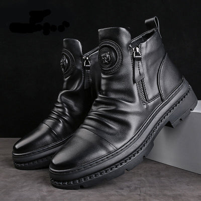 Botas Tácticas Militares Altas para Hombre con Terciopelo