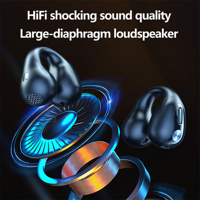 Auriculares de Conducción Ósea TWS Bluetooth 5.3 con Clip de Oreja y Control Táctil - Image 5